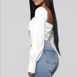 NWT Fashion Nova sweetheart top